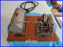 Jensen #55 twin cylinder steam engine model toy vintage cast iron