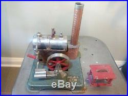 Jensen MFG Co Steam Engine #60, Vintage toy Pulley Saw