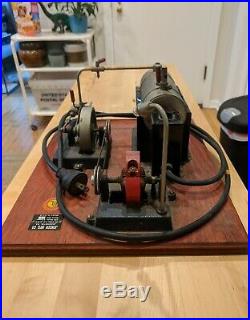 Jensen MFG. Co. Style No. 10 Live Steam Engine Toy Power Plant with Light