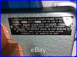 Jensen Manufacturing Co inc Steam Engine Model #70 in original box 100% complete