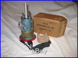 Jensen Model #45 Vertical Candle Stick Steam Engine RARE Brass Boiler