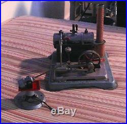 Jensen Steam Engine # 65 Vintage Toy + Wilesco accessory grinder maybe
