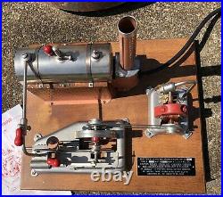 Jensen steam engine model 25 G toy vintage wood base
