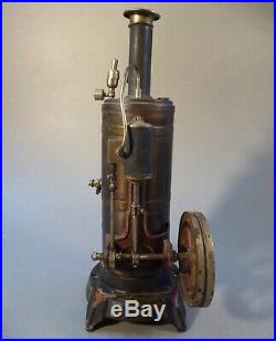 Josef Falk Standing Steam Engine Steamtoy Heißluftmotor Toy um 1910