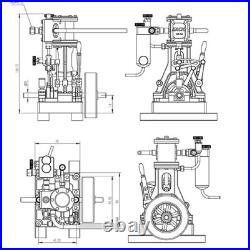 KACIO LS1-14 Single Cylinder Steam Engine Model for Steam Boats above 60cm NIB