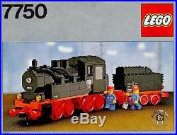 LEGO 7750 Steam Engine COMPL. 100% IST. PDF 1980 TRAIN TRENO 12V 12 V LOCO