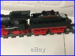 LEGO CUSTOM 9V TRAIN GERMAN STEAM ENGINE K. Bay StS. B. + TENDER 18 INCH LONG