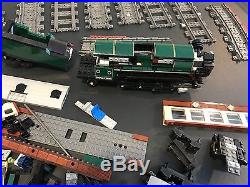 LEGO Emerald Night Train (10194) Set steam engine & track and parts incomplete