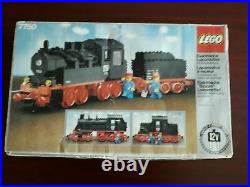LEGO Ferrovia locomotiva a vapore 7750, 12v 4.5v Steam Engine train, 80s classic
