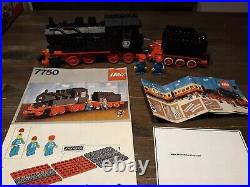 Lego 7750 classic 12v Steam Engine Locomotive Train comp. Instructions stickers