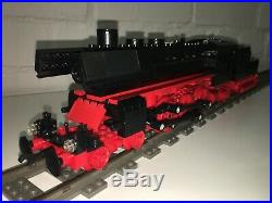 Lego Custom 9v Train German Steam Engine Br 01 + Tender 18 Inch Long