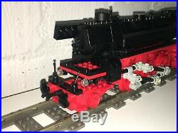 Lego Custom 9v Train German Steam Engine Br 23 + Tender 18 Inch Long