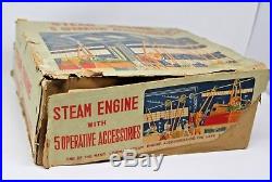 Line Mar Steam Engine with 5 Accessories W Original Box Super Rare