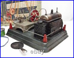 Linemar Steam Engine With 5 Operating Accessory Tools Tin Toy Set Boxed