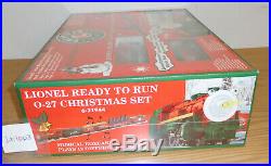 Lionel 6-21944 Christmas Holiday Steam Engine Toy Train Set O O27 Gauge Sealed