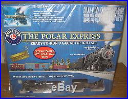 Lionel 6-30184 Polar Express 0-8-0 Steam Engine Freight Toy Train Set O Gauge