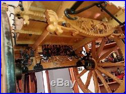 Live Steam Engine Cart Carriage Drawn Wood Iron Tin Toy Dampfmaschine Sicily