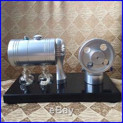 Live Steam Engine Reciprocate Steam Engine with Boiler Hot Air Stirling Engine Toy