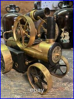 Live Steam Wilesco Locomobile Brass Model Engine Toy Steam