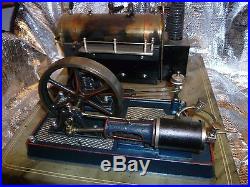 Live steam antique steam engine tin toy tinplate vintage stationary engine