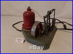 (Lot #123) Vintage Junior Engineer Live Stationary Model Steam Engine Electric