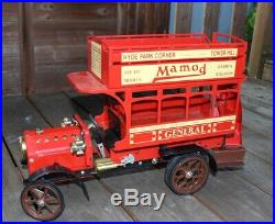 MAMOD Live Steam Engine Pressed Steel Red LONDON DOUBLE DECKER BUS