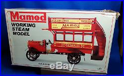 MAMOD Live Steam Engine Pressed Steel Red LONDON DOUBLE DECKER BUS Complete Box
