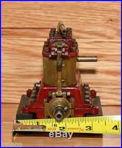 Machinist Made Antique Brass and Steel 2 Cylinder Model Steam Engine