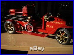Mamod Steam Engine Running Custom Tin Toy Fire Engine