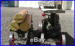 Mamod Steam Tractor & Log Hauling Trailer Steam Engine