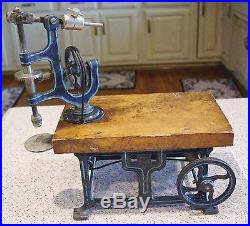 Marklin iron & wood toy live steam engine drill press-15402
