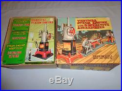 Marx #J-5322 Vertical Steam Engine with3 Operative Accessories withOriginal Box's