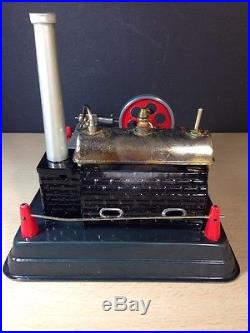 Marx Steam Engine J 2734 R With Box Operative Accessories Japan Tin Vintage