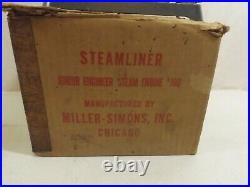 Miller & Simons Chicago Little Engineer SE 100 toy steam engine in original box