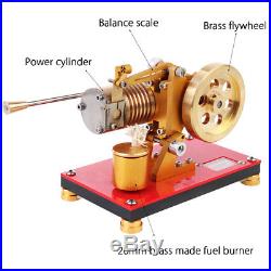Mini Hot Air Stirling Engine Model Generator Motor Education Toy Steam Power Kid