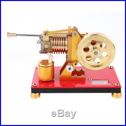Mini Hot Air Stirling Engine Model Generator Motor Education Toy Steam Power Kid