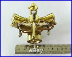 Mini Hot Live Steam Engine Twin Cylinder Marine Model education Toy BJ002 CA