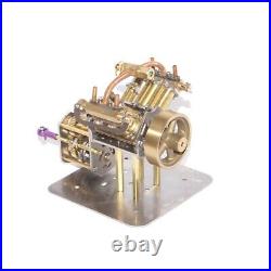 Mini V4 Steam Engine Model with Reverse Gearbox Adult Toy Gift (Without Boiler)
