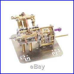 New Model Mini V4 Steam Engine Model with Reverse Gearbox Toy Creative Gift