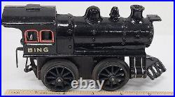 Nice VTG Bing Germany Prewar Cast Iron Locomotive Steam Engine Model Train Toy