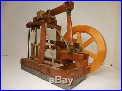 Old / Vintage Live Steam Engine Toy Model Kit Brass, Wood Antique