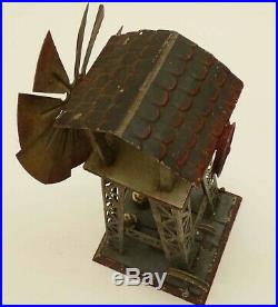Old Steam Engine Windmill tin toy selling as is Very nice Must See