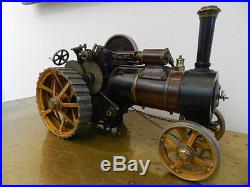 Old antique c. 1900 Steam Engine Early Tractor Model Toy