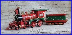 Old vintage toy Locomotive train with carriage Perfect Birthday Gift Decorative