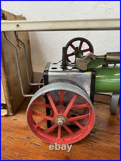 Original Live Steam Mamod TE1 Traction Engine With Box And Steering Rod Toy