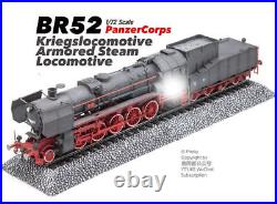 PANZERCORPS 1/72 BR52 German Steam Locomotive War Train Static Finished Model