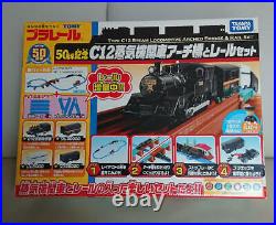 Plarail 50th-anniversary C12 Steam Locomotive Arch Bridge and Rail Set Japan