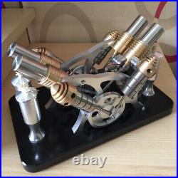 Powerful Hot Air Stirling Engine Motor Toy Micro Electricity Generator V4 Engine