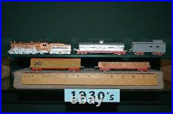 Prewar Toy Train Steam Model Engine Freight Train Mint Condition