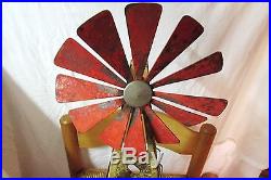 Rare Antique/vintage Empire Steam Engine Powered Accessory Tin Toy Windmill